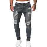 Men’s Ripped Stretch Denim Jeans
