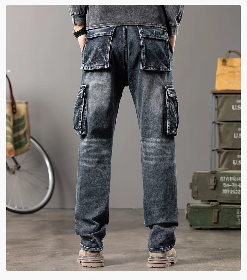 Men's Wide-Leg Straight Jeans | Relaxed Workwear Fit
