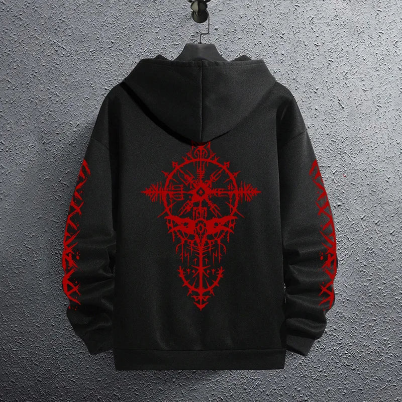 Men’s Classic Black Pullover Hoodie