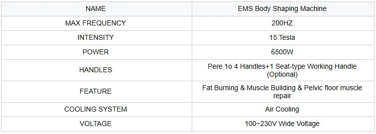 MYOslim 6500W EMS Body Sculpt Machine - Electromagnetic Therapy Fat Slimming Muscle Stimulation for Fitness And Body Shaping