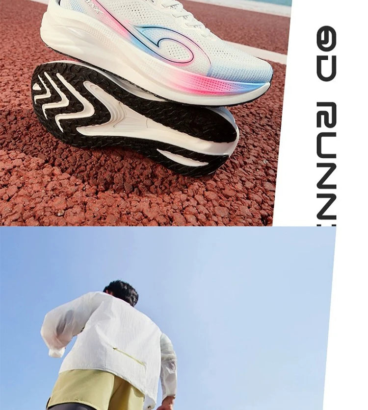 QIAODAN LH 600 Max Men's Running Shoes Breathable Sport Shoes 2026 Thick-soled Lightweight Jogging Sneakers QXB023254214R
