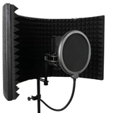 G-MARK 5 Panel Vocal Isolation Shield for Studio Recording