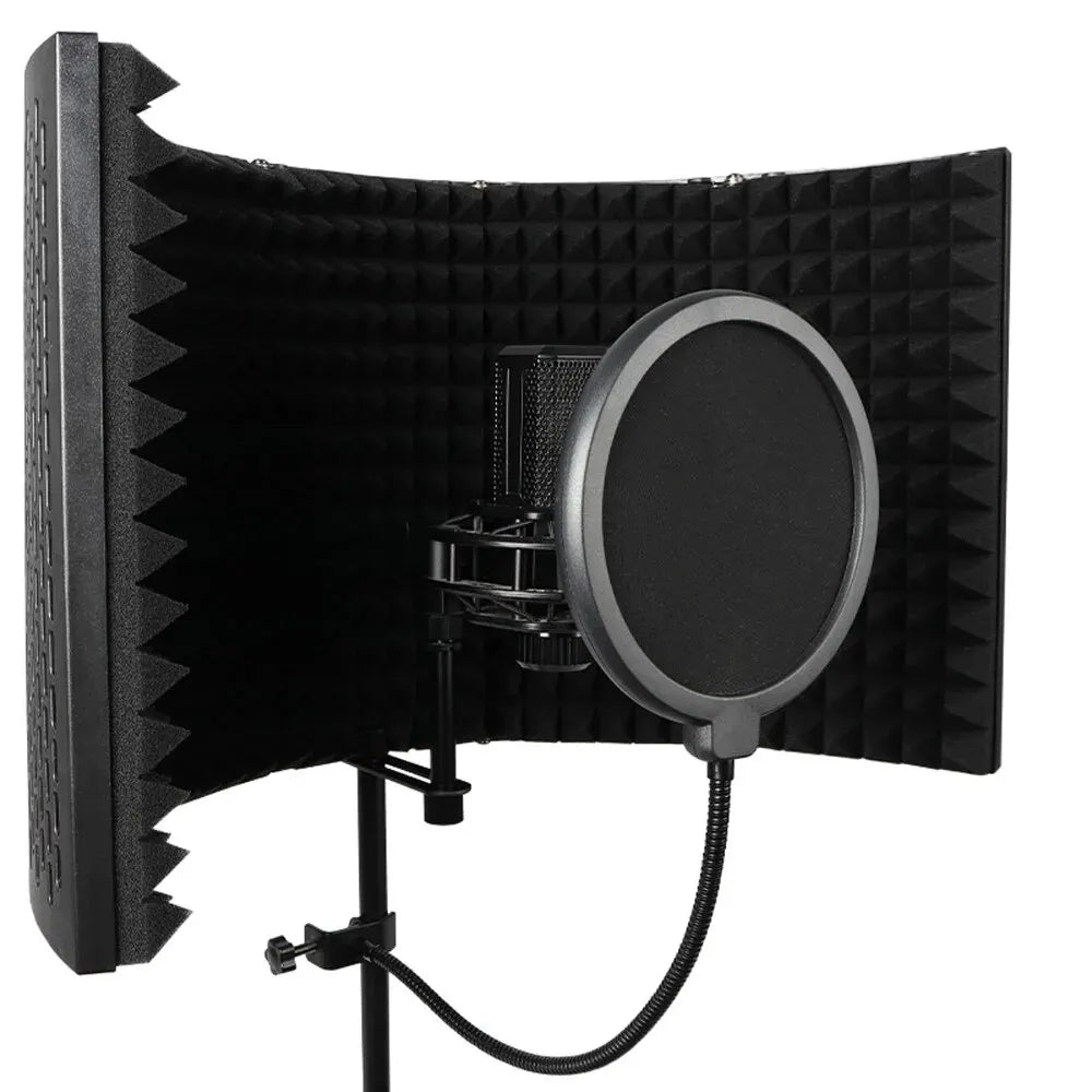 G-MARK 5 Panel Vocal Isolation Shield for Studio Recording