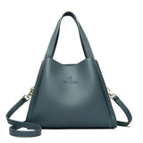 Genuine Brand Sturdy Durable Soft Leather Top-handle Bags Female Handbags Women 3 Layer Shoulder Crossbody Totes Messenger Bag