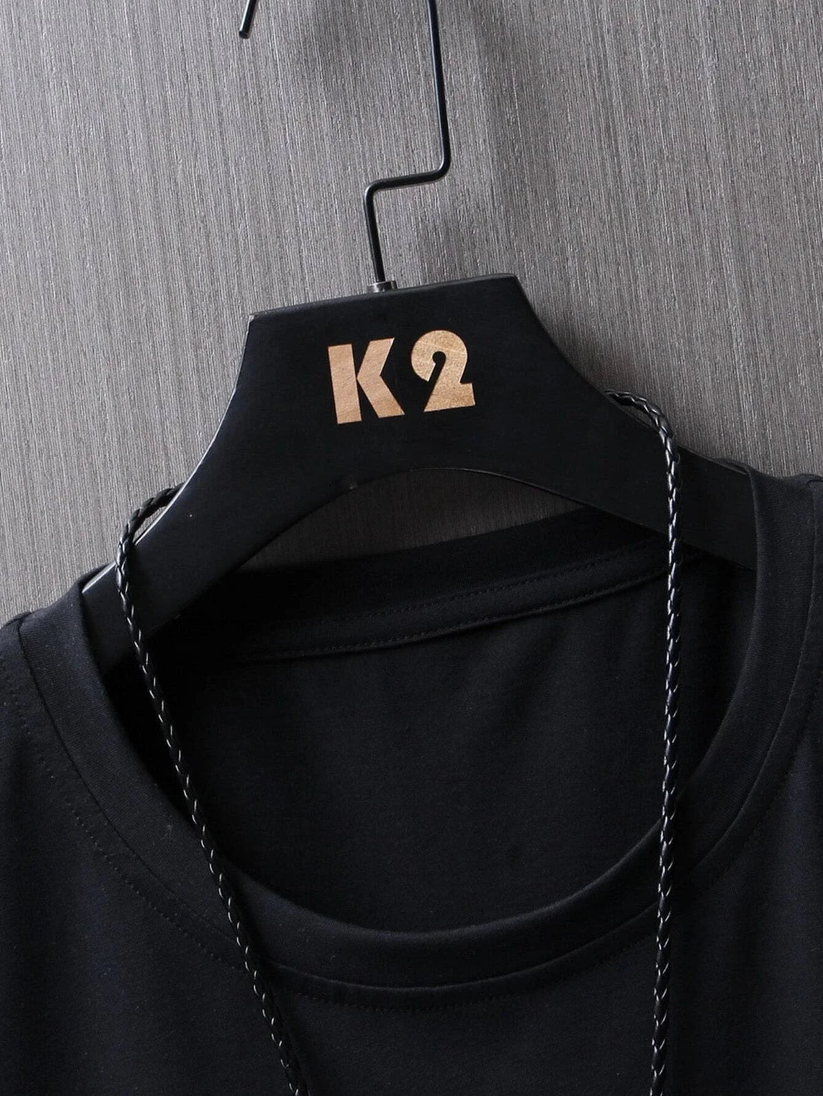Men's Cotton T-Shirt with Minimalist Smile Print