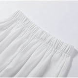 Women Pant Set Stand Collar Lace Sheer Sleeveless Split Front Top Wide Leg Solid Pant Casual Elegant Two Piece Set For Ladies