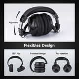 Oneodio Pro-C Bluetooth Wireless Headphones With Mic 110Hr Hi-Res Over Ear Bluetooth 5.2 Headset Earphone For Phone PC Sports