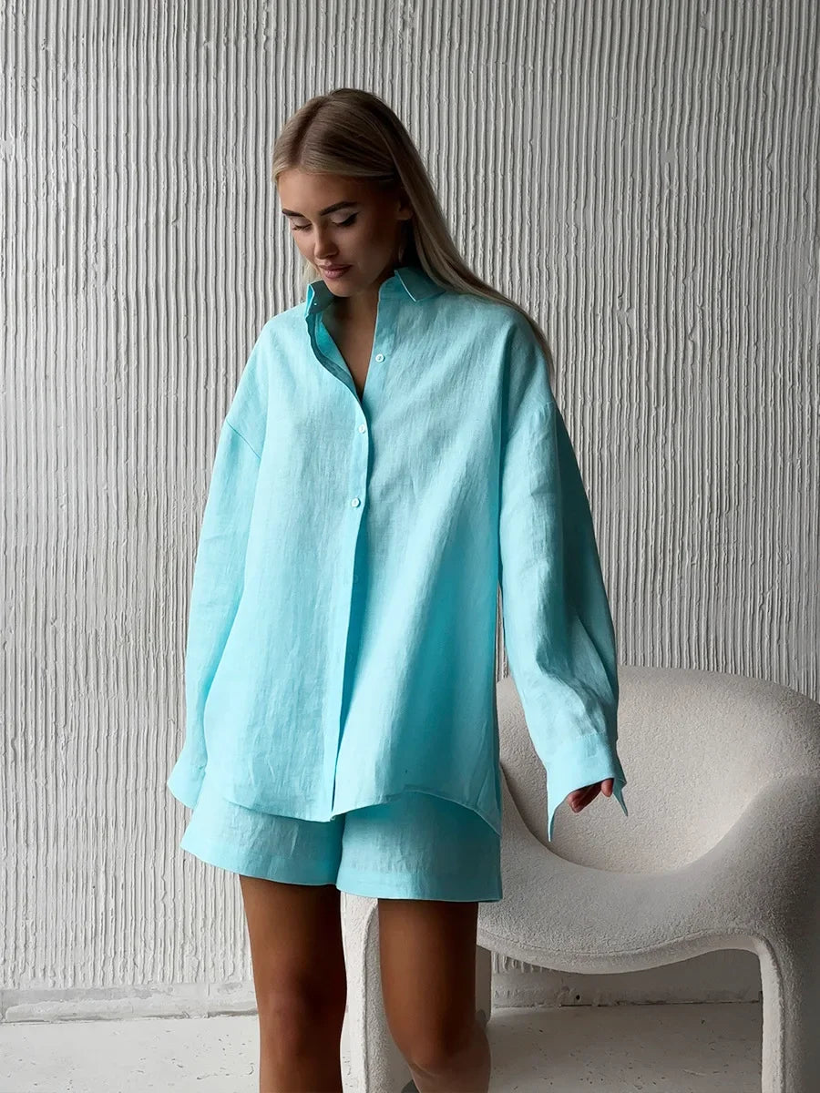 Women’s 100% Cotton Cozy Lounge Set