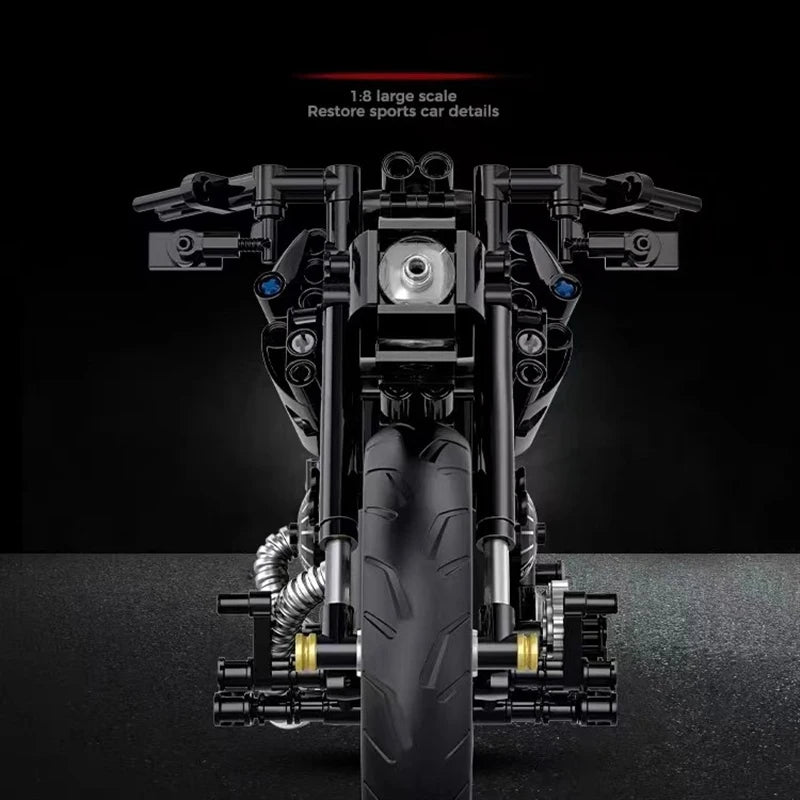 2024 Technical Motorcycle Building Blocks Bricks Duke Harleys Motorbike Racing Car Assemble Model Moc Vehicle Toys for Kids Gift