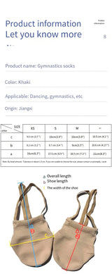 Rhythmic Gymnastics Half-Sole Dance Shoes – 10 Pairs