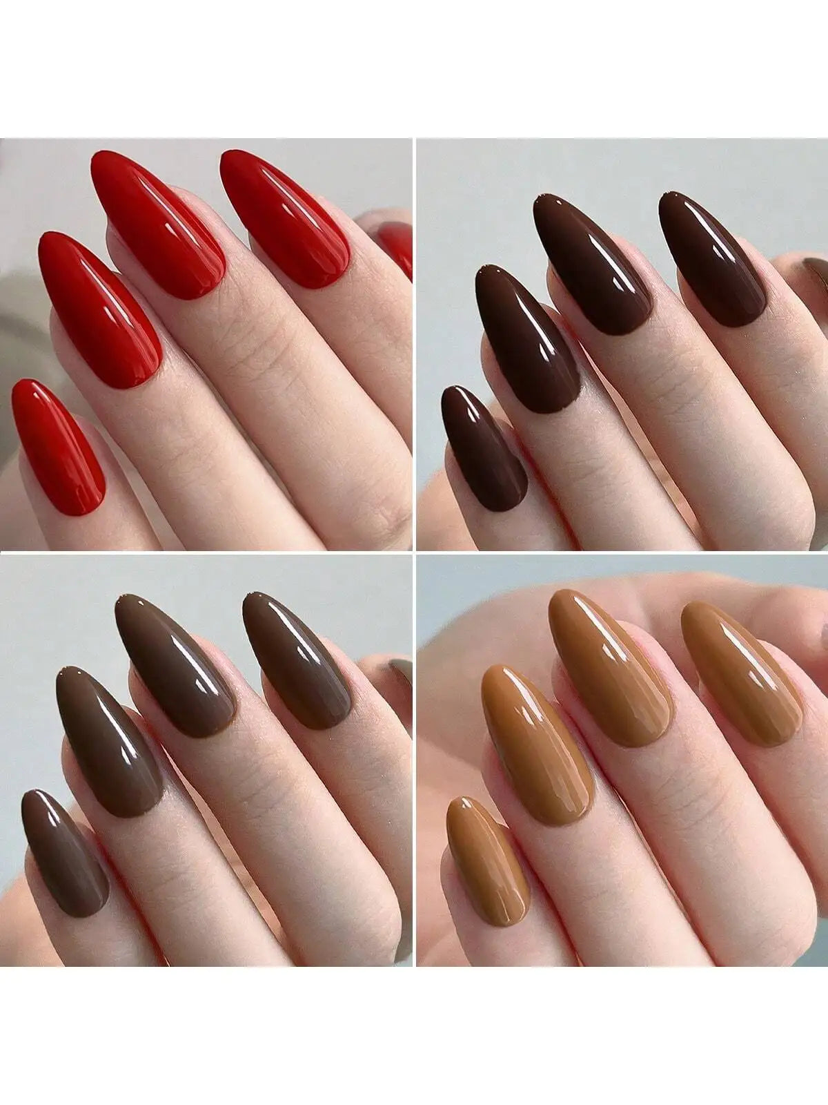 20-Piece Gel Nail Polish Set – Multi-Color Elegance