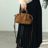 Women Genuine Leather Luxury Crossbody Bags With Adjustable And Detachable Shoudler Strap Elegant Soft Handbag