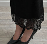 Elegant Lace Maxi Skirt – Women's Floral Pencil Skirt