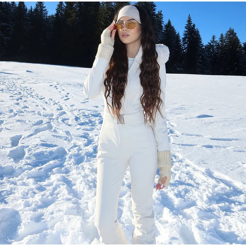 Women’s All-Weather Hooded Ski Jumpsuit