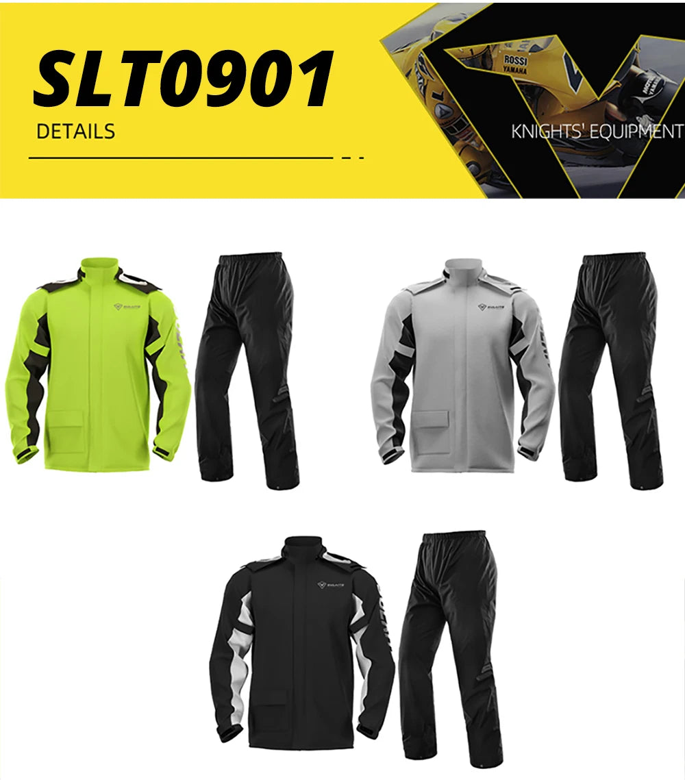 Waterproof Motorcycle Rain Suit – Jacket & Pants Set