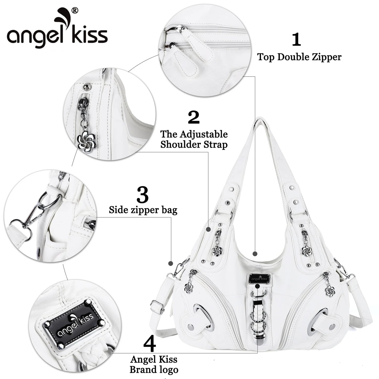 Vintage Women Handbags Fashion Shoulder Bag Large Tote Top-handle Shopping Pack Multifunctional Satchel Lady Hobos Purse