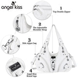 Vintage Women Handbags Fashion Shoulder Bag Large Tote Top-handle Shopping Pack Multifunctional Satchel Lady Hobos Purse