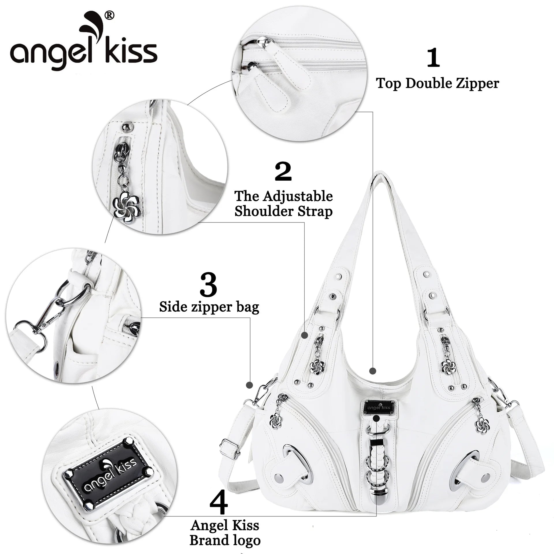 Vintage Women Handbags Fashion Shoulder Bag Large Tote Top-handle Shopping Pack Multifunctional Satchel Lady Hobos Purse