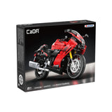 1043PCS CaDA 1:6 Scale Replica "Suzuki Hayabusa" 25th Anniversary Commemorative Edition Building Block Set