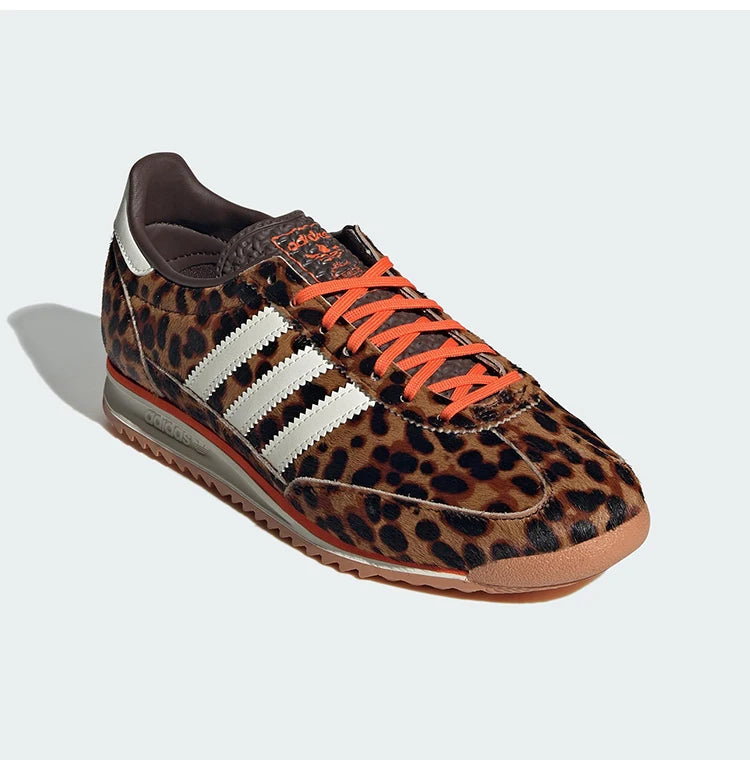 Adidas genuine clover women's leopard print durable and fashionable sports shoes JI0189