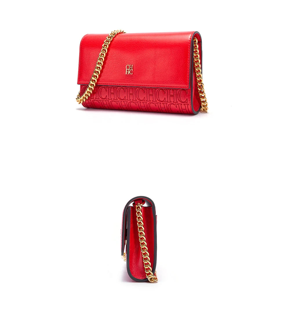 Luxury Letter Print Sequin Crossbody Bag