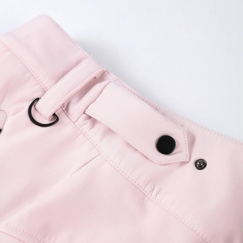 Windproof Faux Fur Ski Jumpsuit