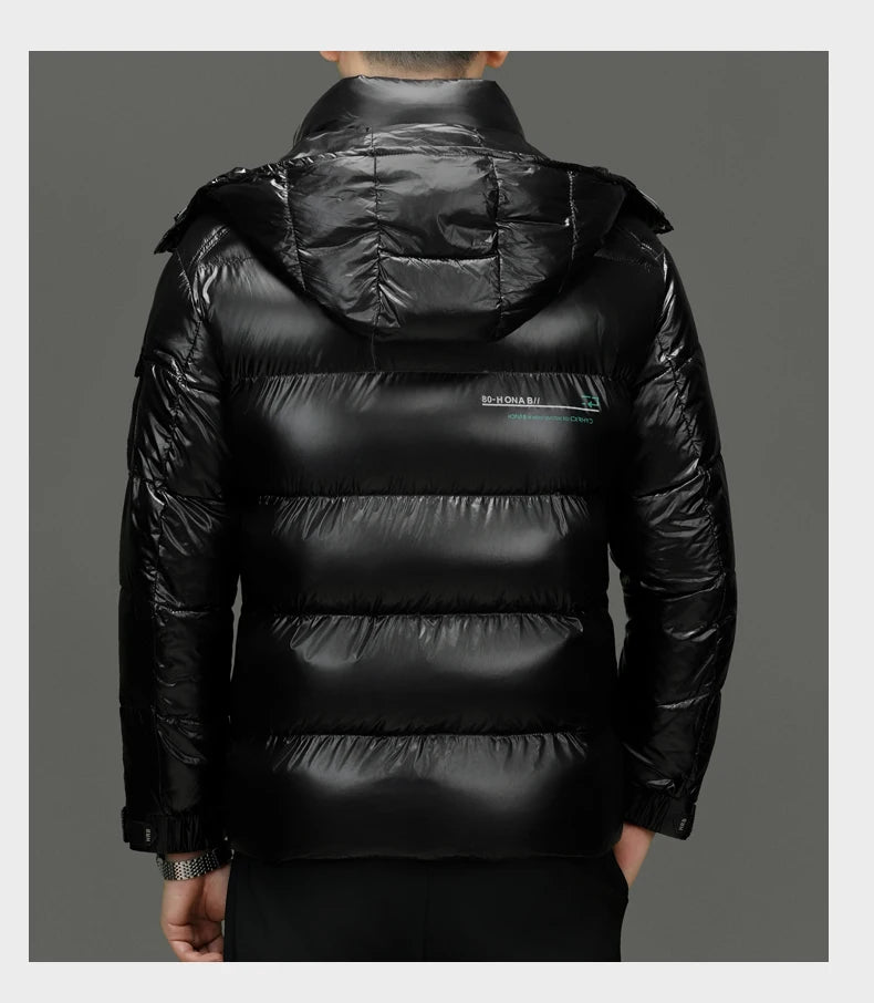 Men's Quilted Hooded Parka – Warm Winter Jacket