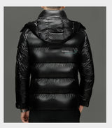 Men's Quilted Hooded Parka – Warm Winter Jacket