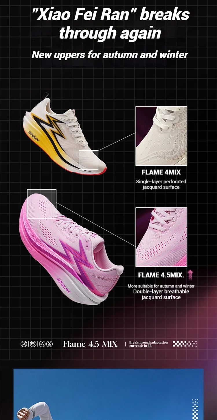 361 Degrees Flame 4.5 MIX Men Running Shoes Carbon Plate Marathon Rebound Cushion Breathable Traction Male Sneakers 672532217F