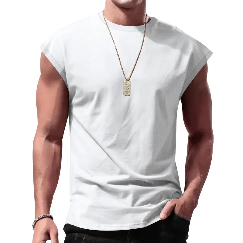 Men's Loose Short Sleeve T-Shirt — Round Neck Casual Summer Top