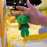 50pcs Plush Teddy Bear Dolls Cute Small Bear Pendent Animal Stuffed Toys For Girl Bag Pendent Keychain Kids Party Gift Wholesale