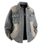 Autumn New Men's Denim Jacket Korean Stylish Luxury Clothing Handsome Casual American Streetwear Couple's Outerwear Denim Coats