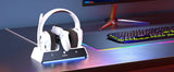NUBWO G06 Wireless Headsets Gamer with Charging Station for Headset and PS5 Controller Gaming Headphones Long Battery Life