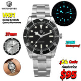 Watchdives WD7922 Quartz Watch VH31 Movement 200m Waterproof Men Watches Sapphire Crystal Luminous Vintage Watches with Gift Box