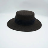 Wool Felt Fedora & Boater Hat – Wide Brim, Unisex