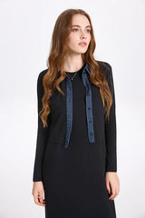 Ribbed Cardigan & Maxi Dress Set
