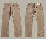 Red Tornado American Jeans Men's Retro 18oz Loose Straight Brown Selvedge Denim Jeans 634 Version