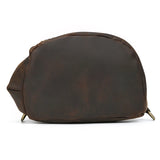 Single Shoulder Bagpack Genuine Leather Chest Bag Outdoor Riding Bag Chest Packs For Biker Men Male Sling Bags Cow Leather