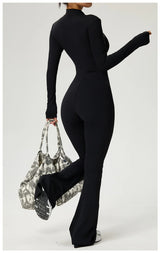 High-Performance Long Sleeve Yoga Jumpsuit