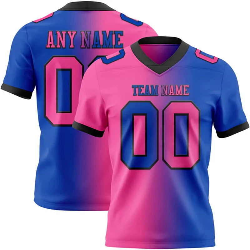 Custom Name Team Jersey Top Breathable Graffiti Soccer Football Jersey 3DPrint Harajuku Summer Streetwear Short Sleeves T-Shirts
