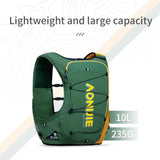 AONIJIE C9116-10L Hydration Pack Backpack High Capacity Marathoner Running Race Hydration Vest Lightweight for Men and Women