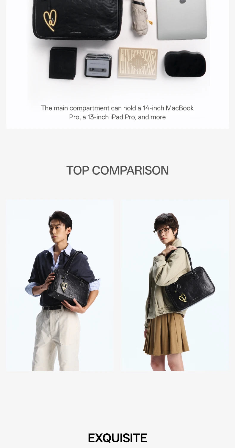 Amazing Song Toast Tote — Large Top Grain Leather Bag