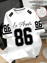 Men's Breathable Letter Print T-Shirt