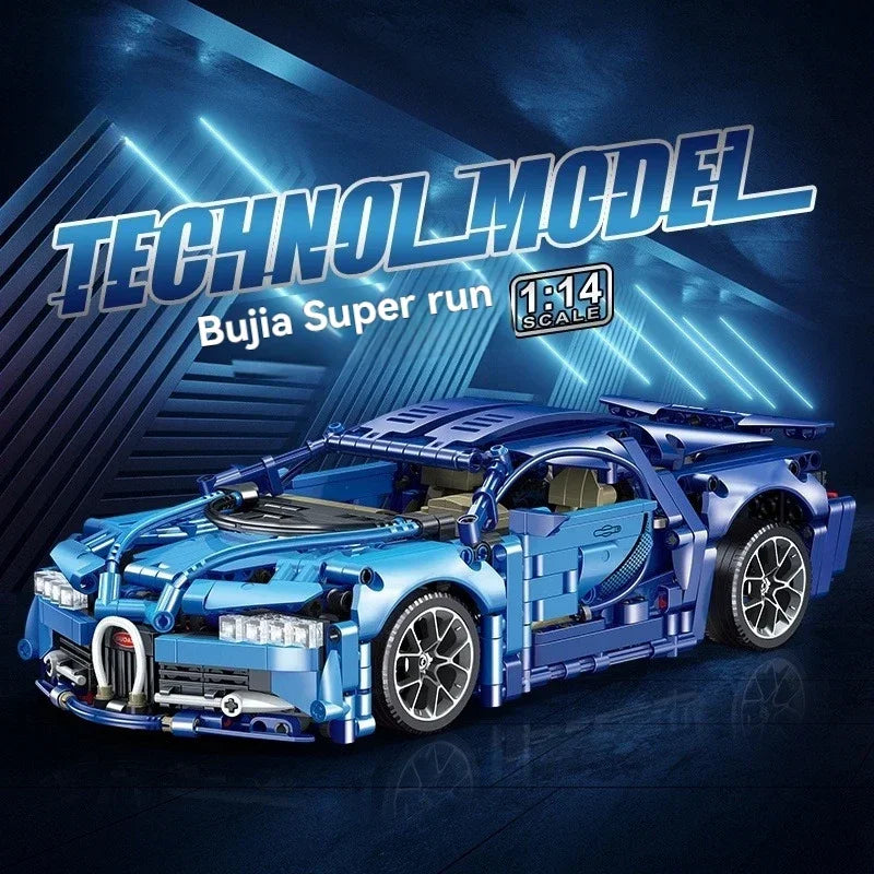 Creative DIY Racing Car Model Building Bricks Kit Advanced MOC Construction Toys for Adults Boys Girls Holiday Gift Idea
