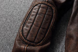 New 100% Cowhide Leather Jacket men Top Layer Clothes Men's Stand Collar Motorcycle Clothes  Autumn Winter Plus Size motorcycle