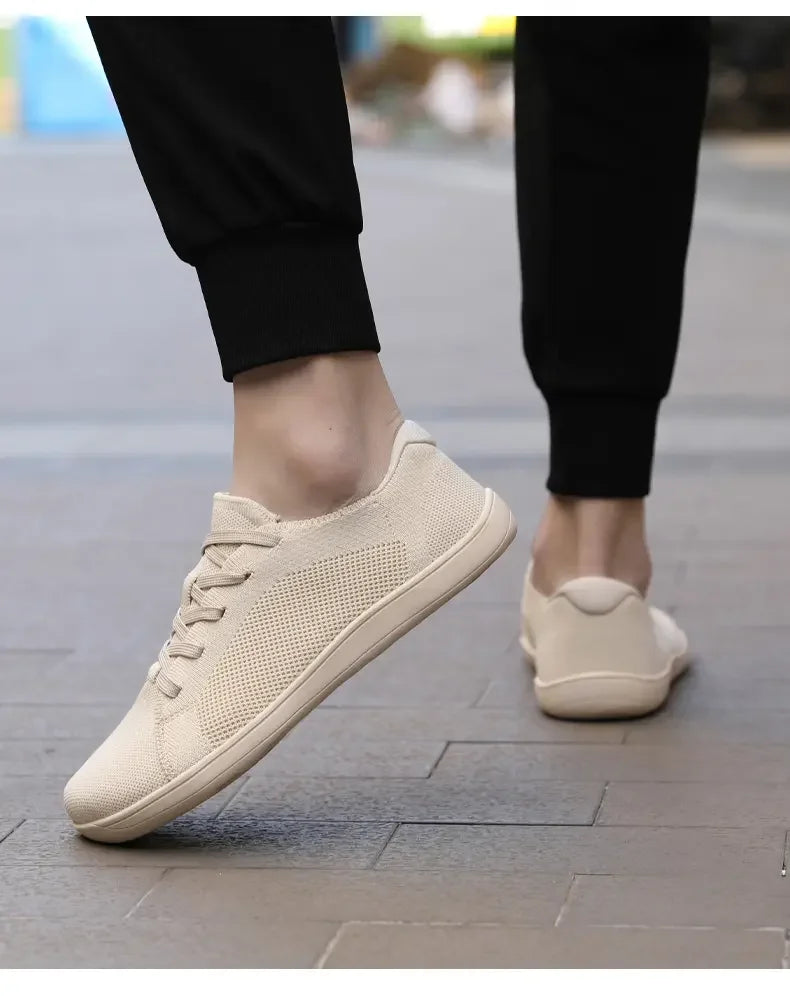 Summer Men's Casual Sports Shoes, Men's and Women's Wide Version Barefoot Shoes Outdoor Running Casual Shoes, Minimalist Shoes