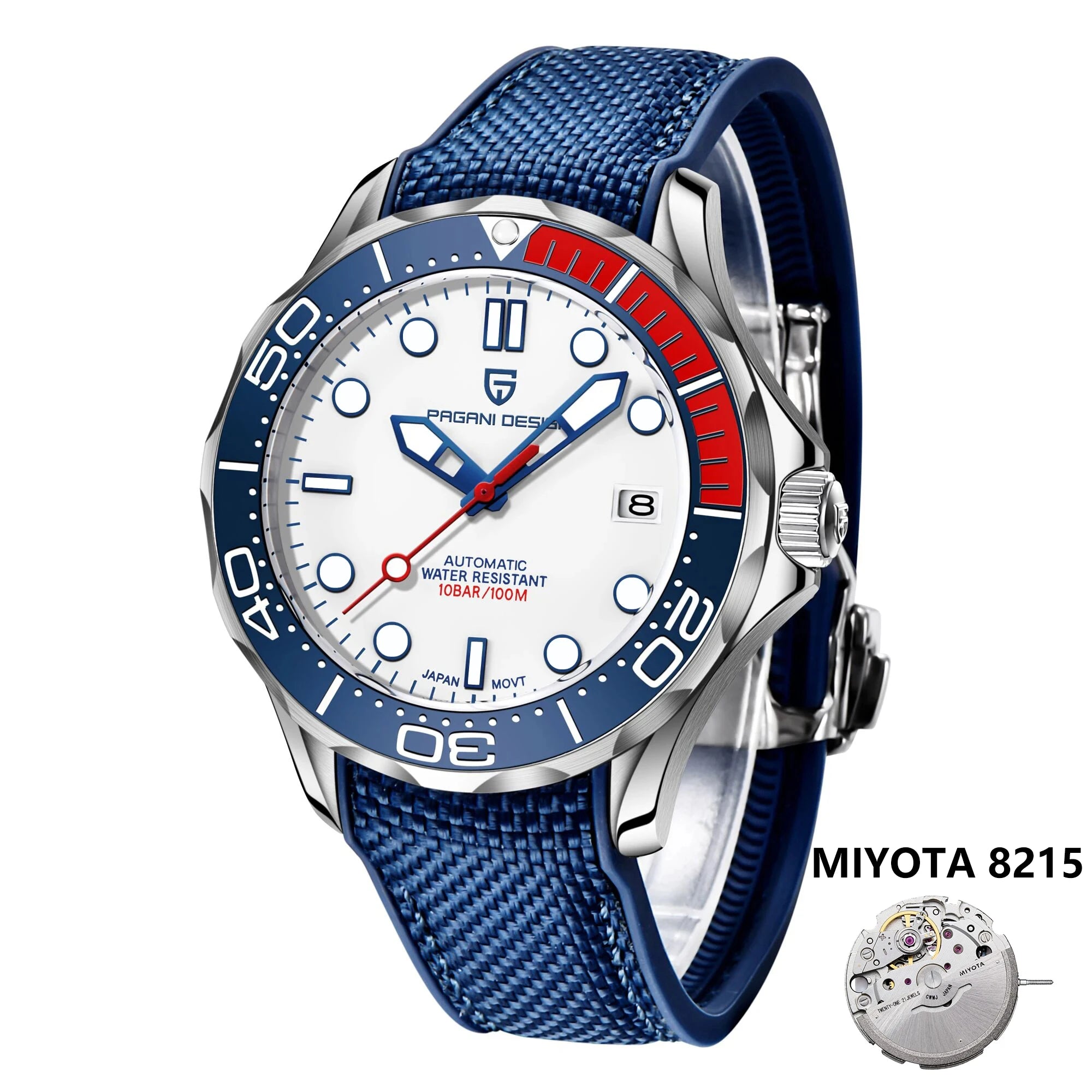 2025 New PAGANI DESIGN Men's Watches Luxury Automatic Watch For Men 8215 Mechanical Wrist watch Men AR Sapphire crystal Clock