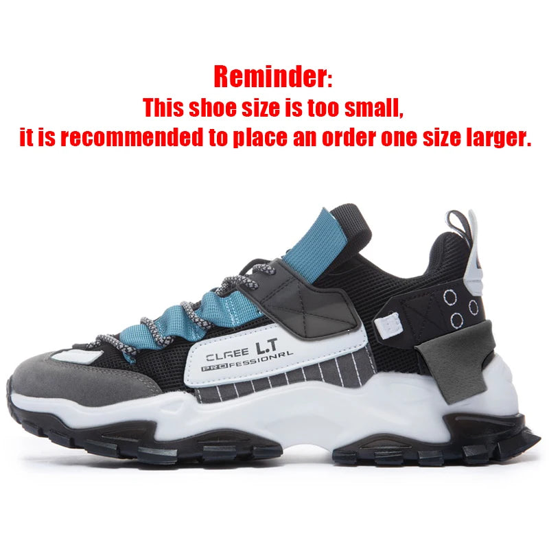 Men's Breathable Mesh Lace-Up Sneakers
