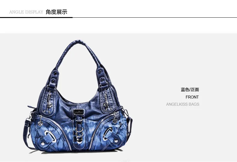 Vintage Women Handbags Shoulder Bag Top-handle Handbag Fashion Vintage Dumpling Pack Shoulder Bag Tote Bag Hobos Large Purse