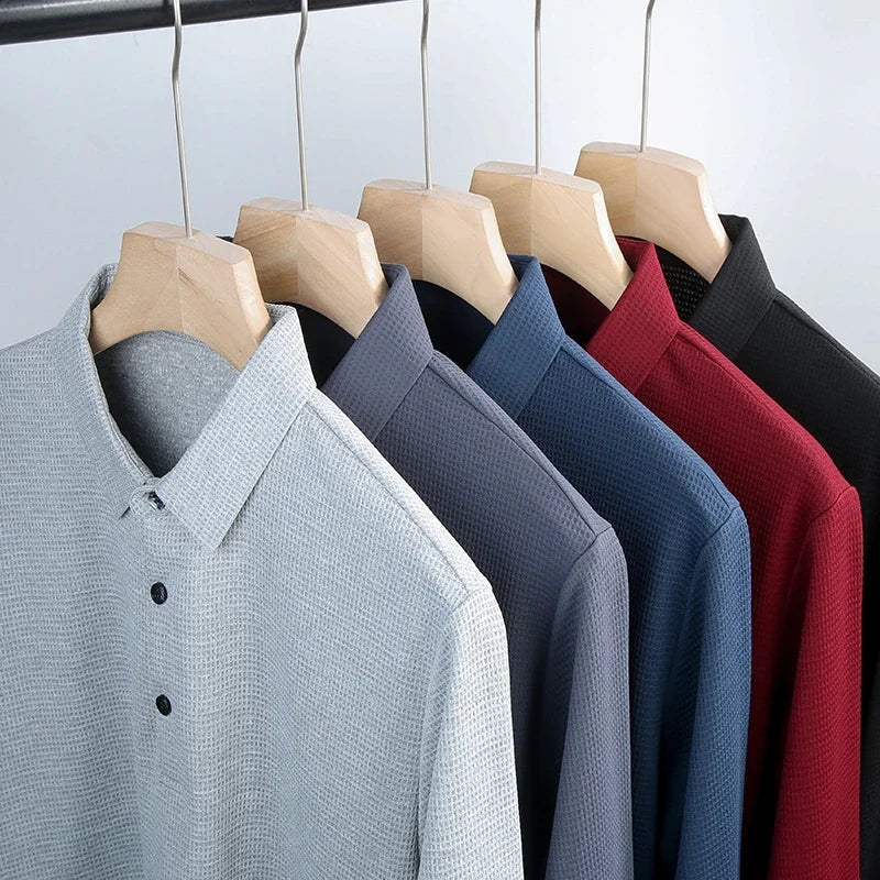 Men's USA-Made Long Sleeve Performance Polo